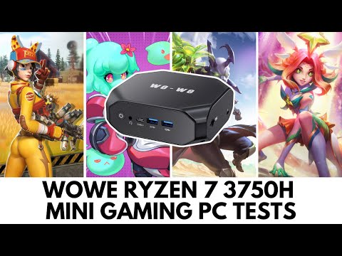 Wo-We Mini PC, AMD Ryzen 7 3750H, 4C/8T, up to 4.0GHz, 8GB DDR4 RAM, 256GB  M.2 2280 NVME PCIE SSD,L3 Cache 4MB, Radeon RX Vega 10 Graphics Supports